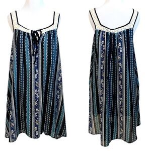 Free People Flowy Crochet Detail Dress